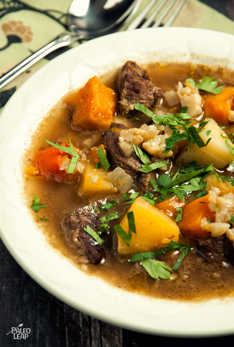 Beef and Winter Vegetable Soup | Paleo Leap