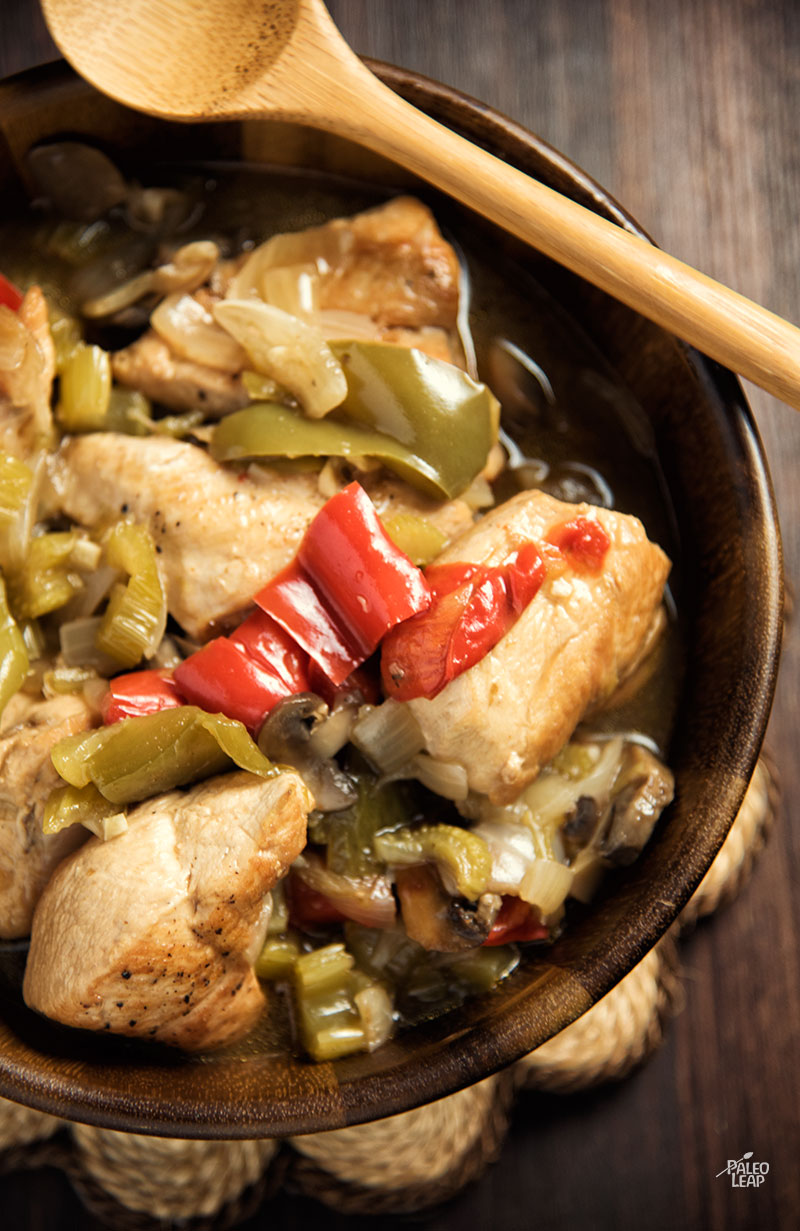 Cajun Chicken With Mushrooms | Paleo Leap