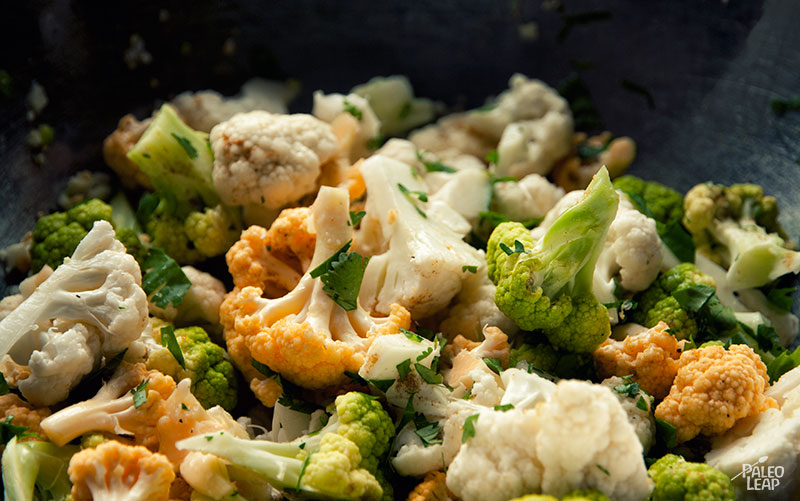 Cauliflower preparation Cauliflower preparation