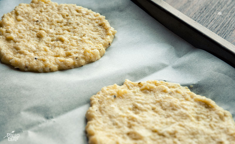 Cauliflower tortilla preparation Cauliflower tortilla preparation