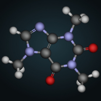 Caffeine molecule