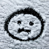 snow sad face