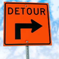 Detour sign