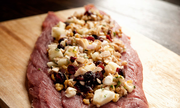 Cranberry Apple Stuffed Pork Loin  Paleo Leap