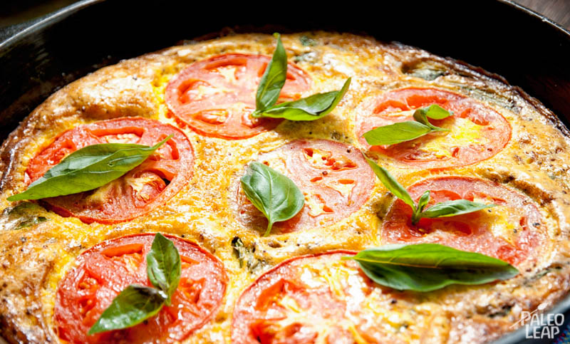 Tomato Basil Frittata | Paleo Leap