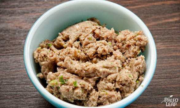 Tuna Burger preparation Tuna Burger preparation