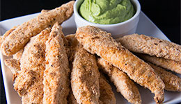 Chicken Nuggets With Avocado-Cilantro Dip