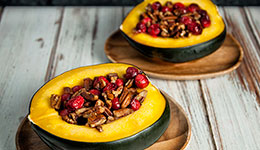 Acorn Squash with Walnuts & Cranberries