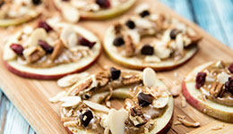 Apple and Almond Butter Bites