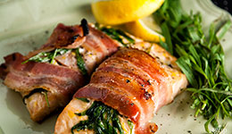 Bacon-Wrapped Salmon