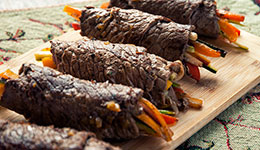 Balsamic Steak Rolls
