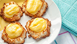Coconut Macaroons With Lemon Curd