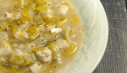 Cream of Chicken and Leek Soup