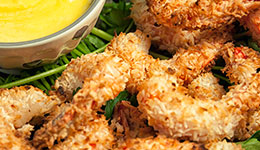 Crispy Coconut Shrimp With Mango Sauce