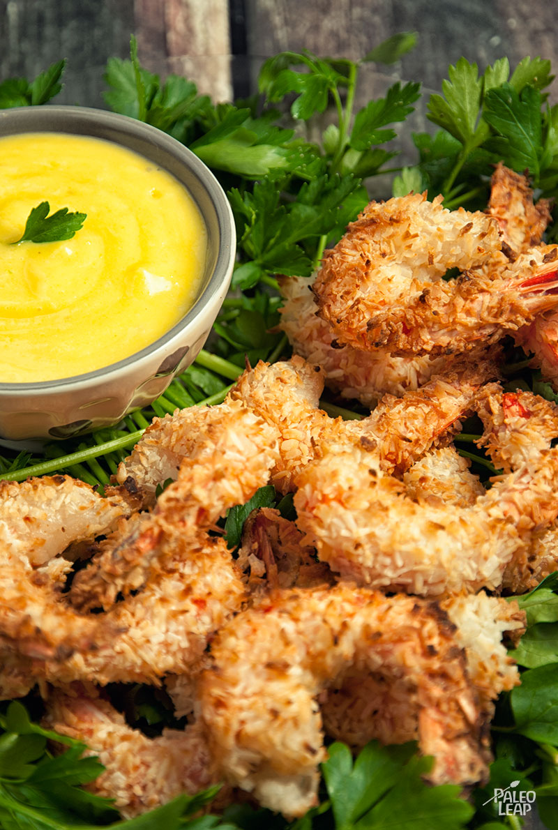 Crispy Coconut Shrimp With Mango Sauce Paleo Leap