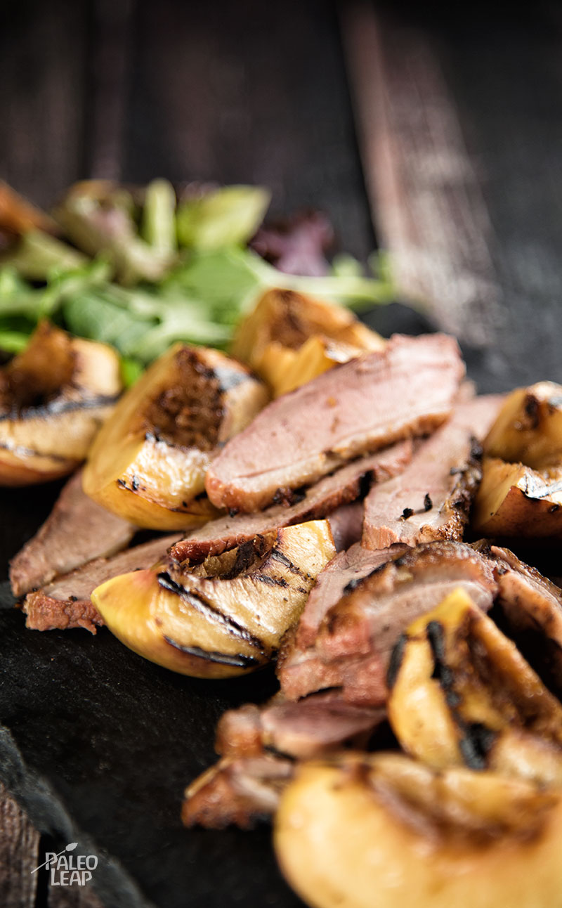 Duck Breast With Peaches