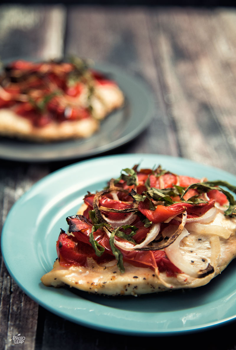 Roasted Red Pepper And Basil Chicken | Paleo Leap