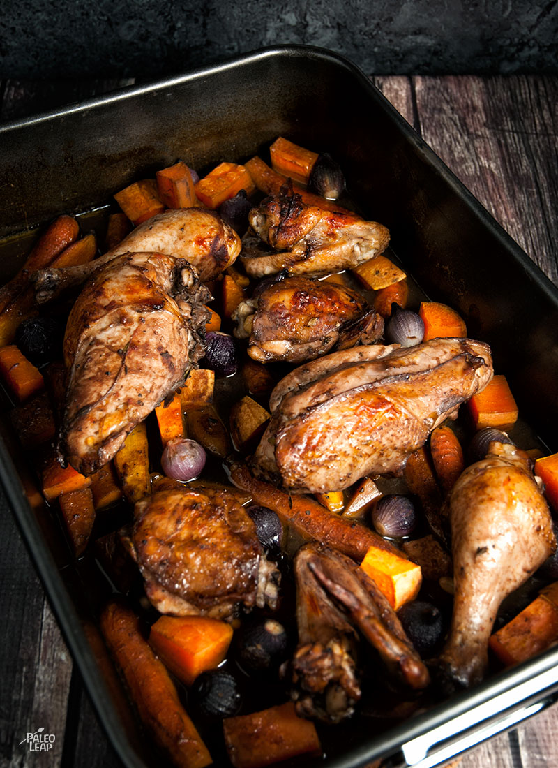 Red Wine Roast Chicken | Paleo Leap