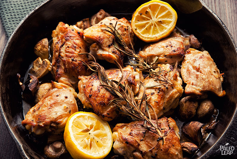 Skillet Rosemary Chicken Paleo Leap 