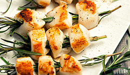 Rosemary-Skewered Scallops