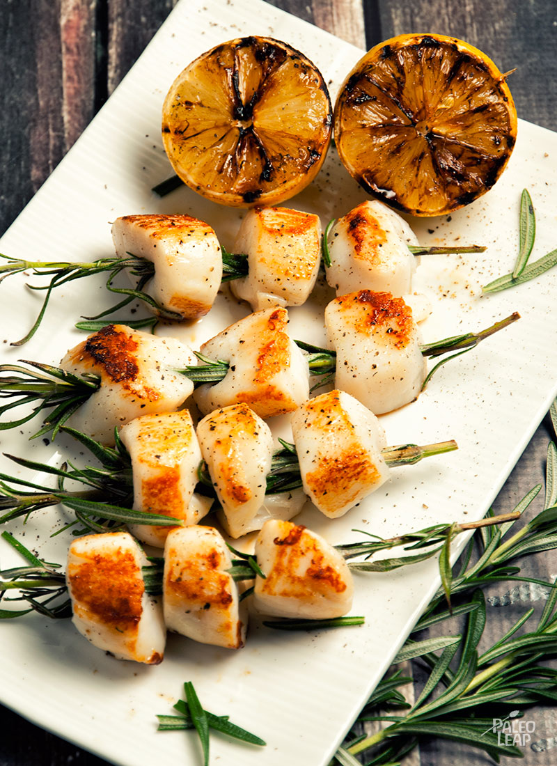 Rosemary-Skewered Scallops | Grilled Seafood Recipes For Your Next Seafood Feast | Mixed Seafood Grill Recipes