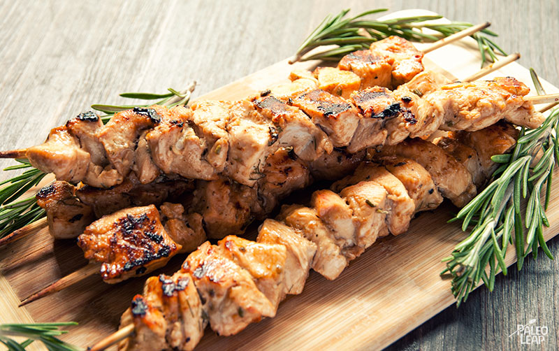 Rosemary Ranch Chicken Kabobs | Paleo Leap