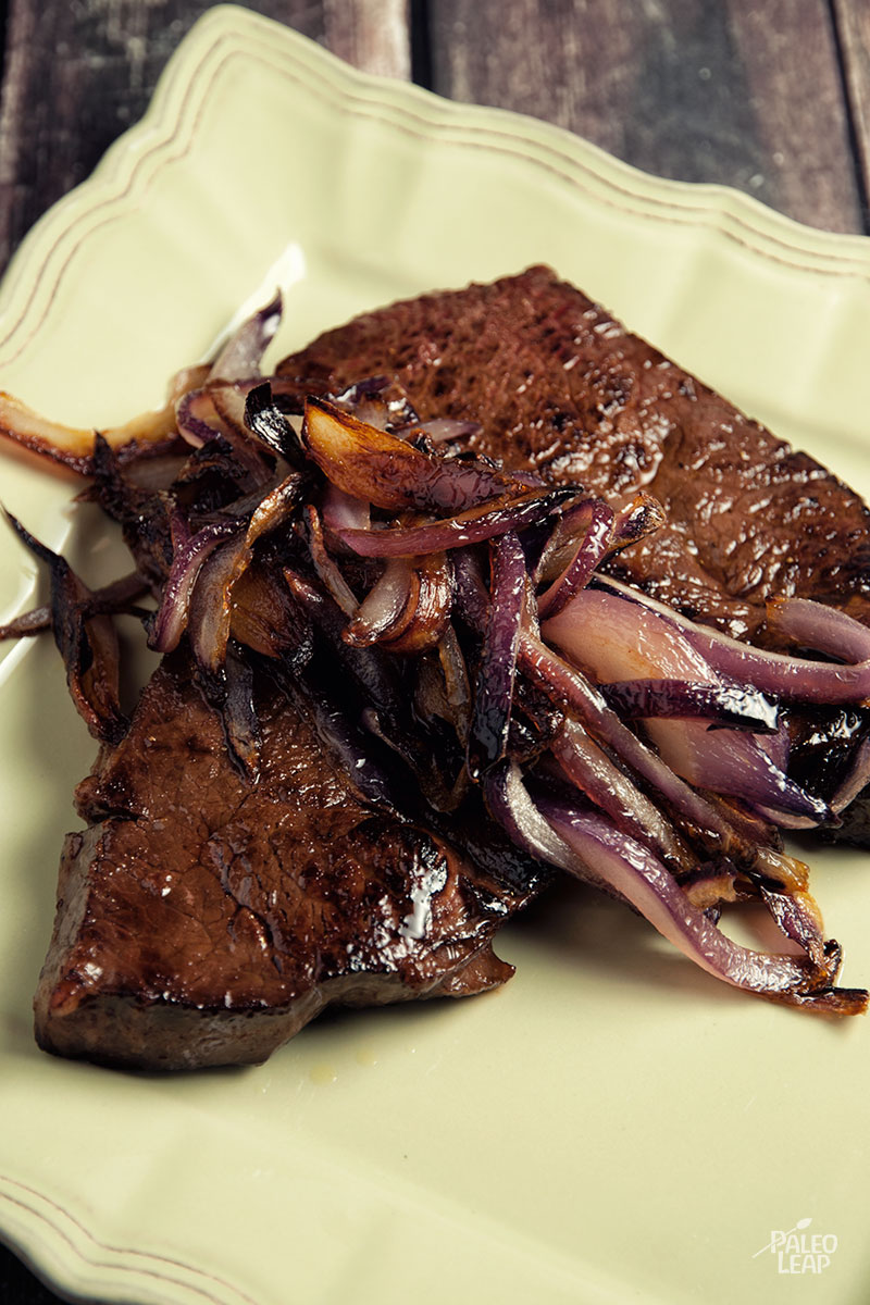 Steak With Caramelized Onions Paleo Leap