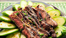 Steak and Cucumber Salad