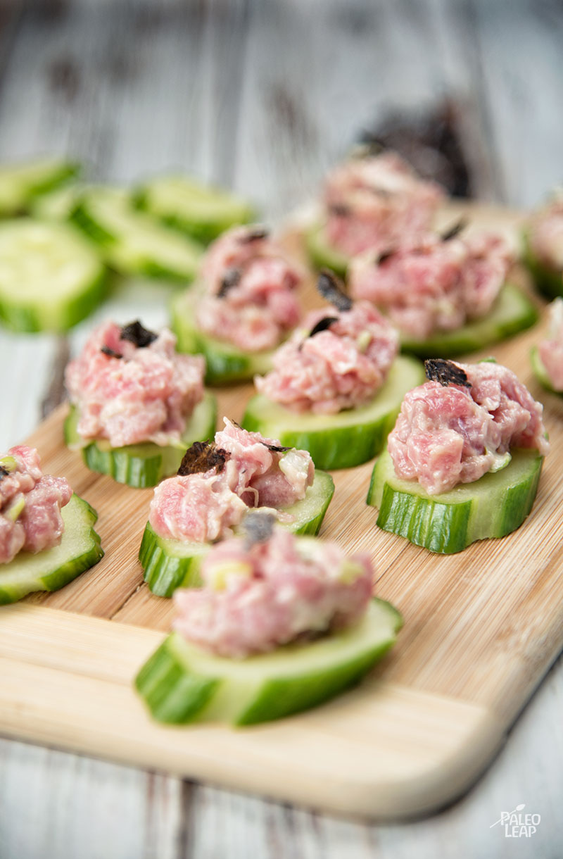 Tuna Tartare Bites | Paleo Leap