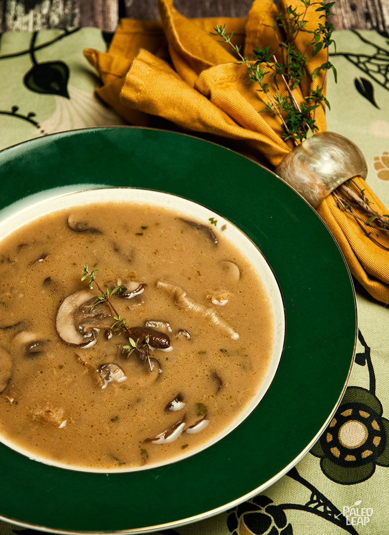 Wild Mushroom Soup Paleo Leap