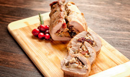 Cranberry Apple Stuffed Pork Loin