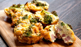 Mini Ham And Broccoli Frittatas
