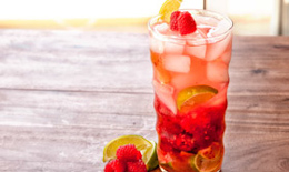 Raspberry-Lime Flavored Water