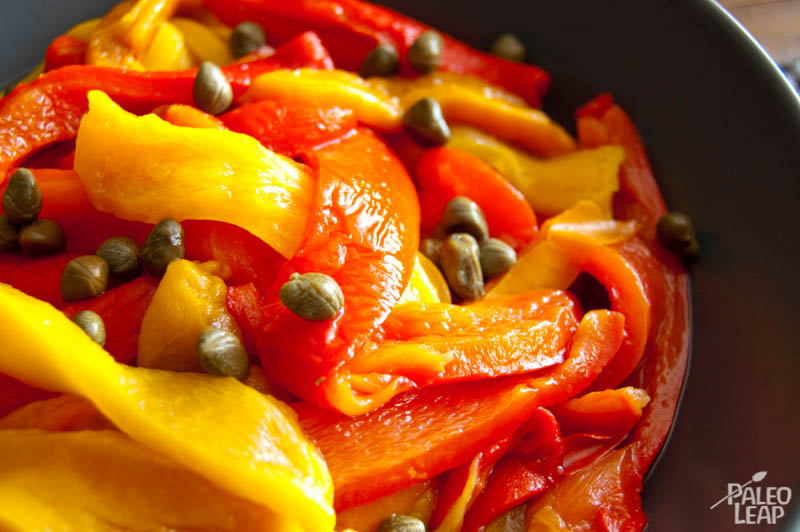 Roasted bell pepper side dish