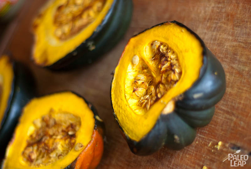 Preparazione zucca ghianda 