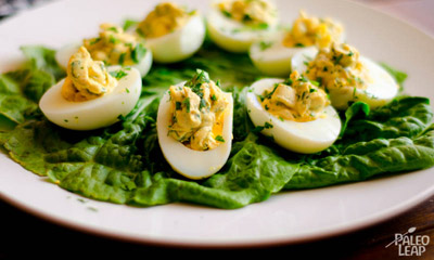 Garlic And Parsley Deviled Eggs