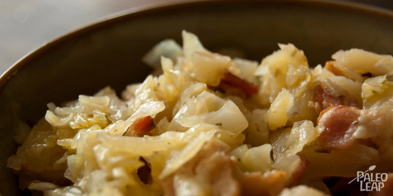 Braised cabbage & bacon