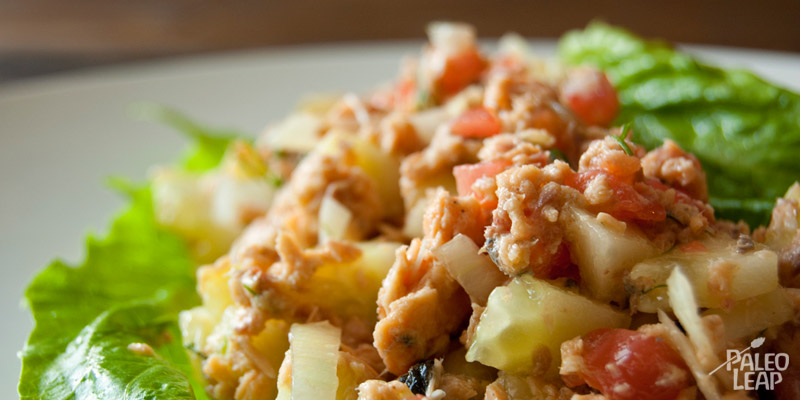 Canned salmon salad