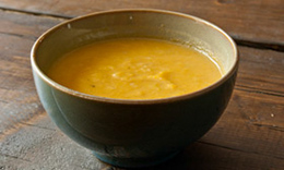 Leek and sweet potato paleo soup