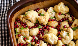 Roasted cauliflower side dish