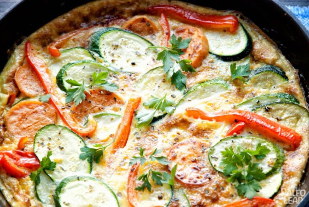 Zucchini and Sweet Potato Frittata Recipe | Paleo Leap