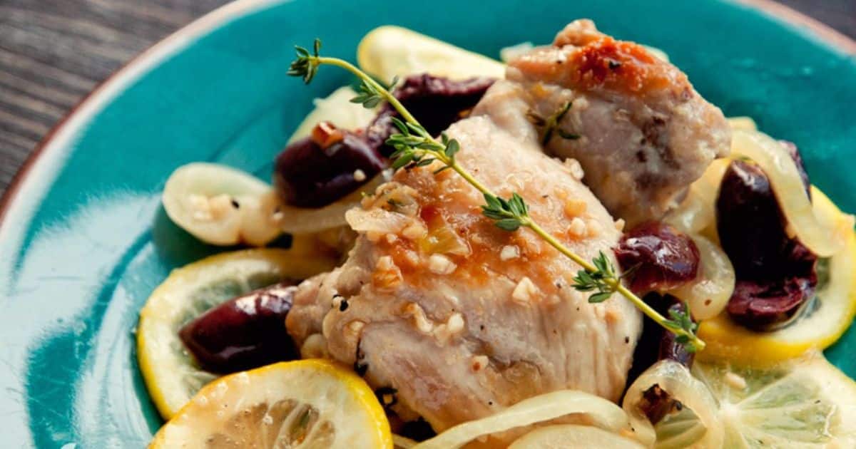 Olive garlic & lemon chicken Recipe Preparation