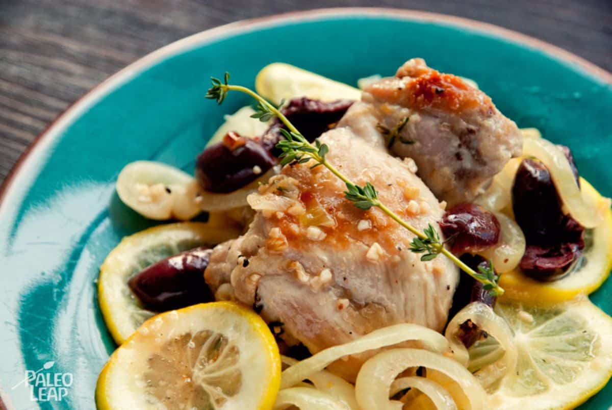 Olive garlic & lemon chicken