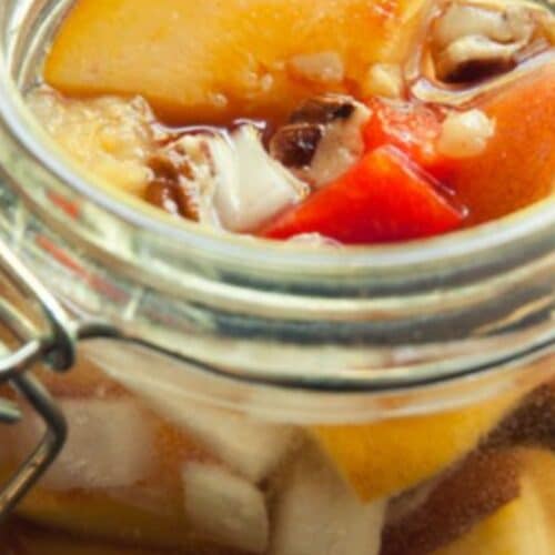 Lacto-fermented peach chutney Recipe