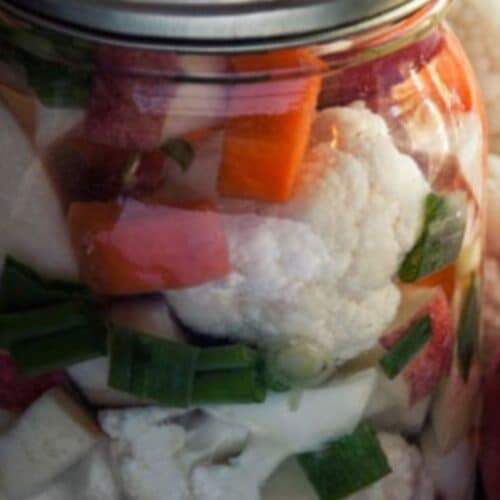 Lacto-fermented vegetable medley Recipe