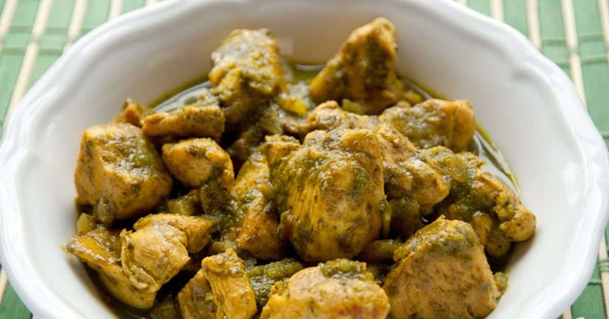 Green chicken masala Recipe Preparation