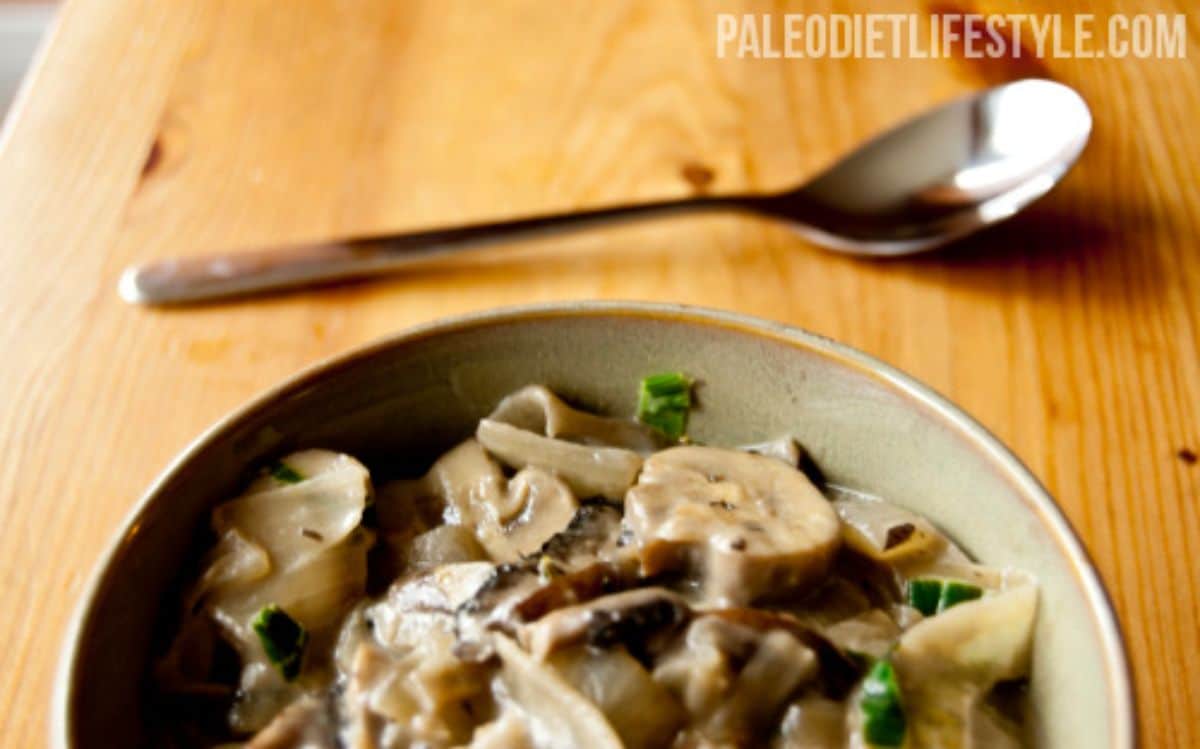 Creamy mushroom stew