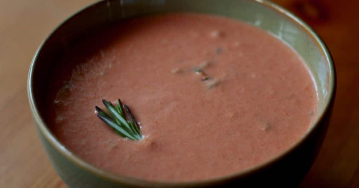 Cream of tomato basil soup Recipe Preparation