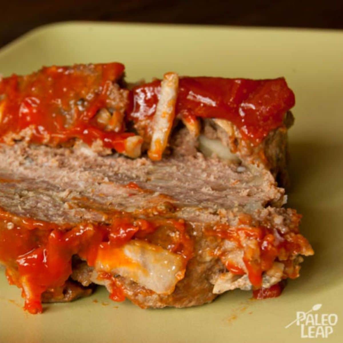 Meatloaf with mushrooms Featured