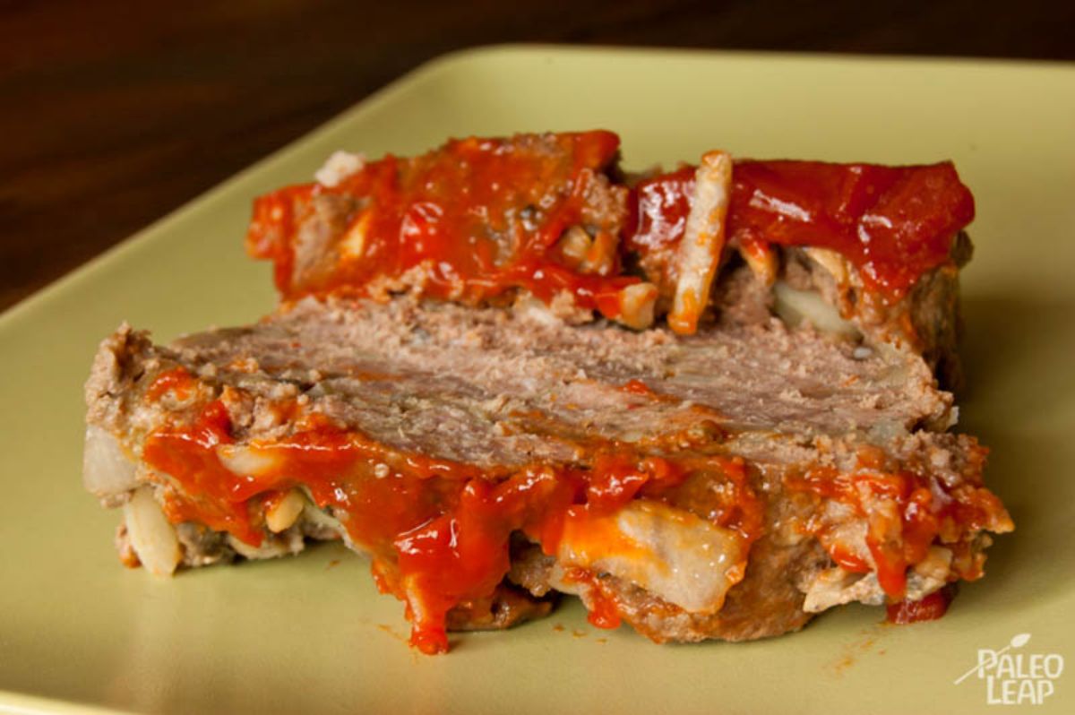 Meatloaf with mushrooms